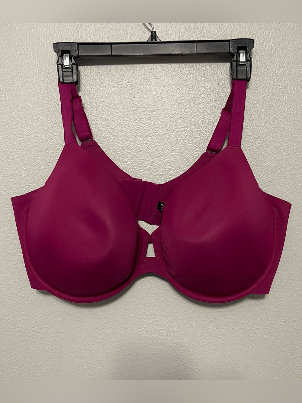 Torrid Invisible Support Full Coverage Bra Maroon Underwire Womens 44DDD